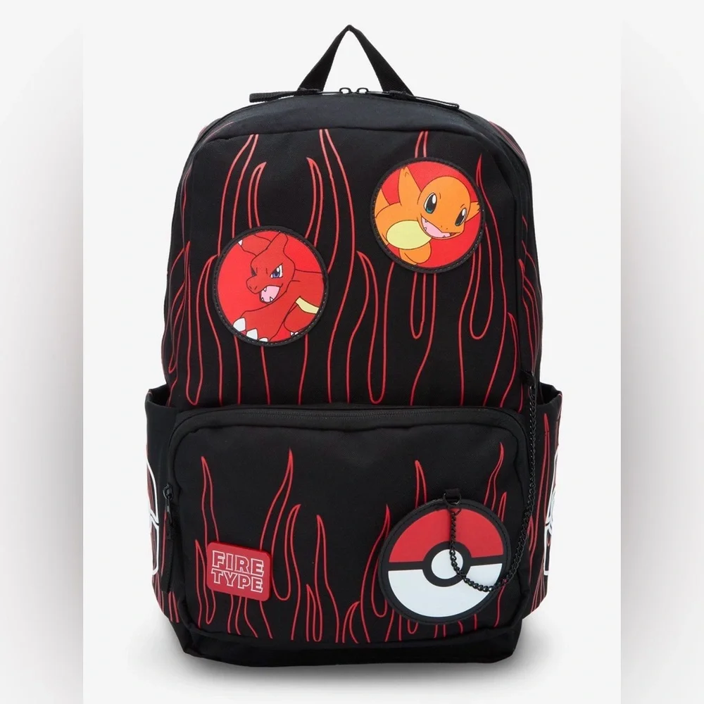 Pokemon Charmander Evolutions Flames Full Size Backpack